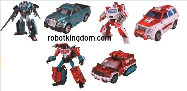 Transformers Henkei Autobot Warriors Three Pack Kup, Ratchet And Perceptor. Asia Exclusive Images  (1 of 2)